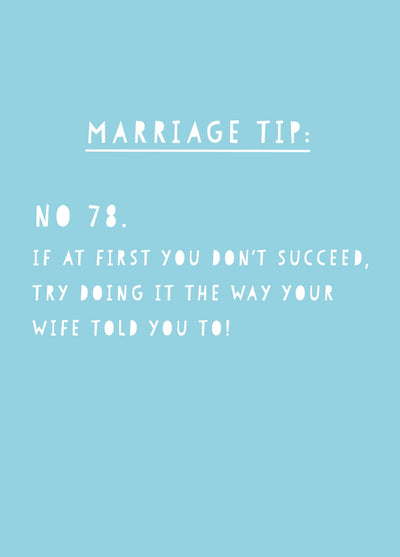 Marriage Tip Card