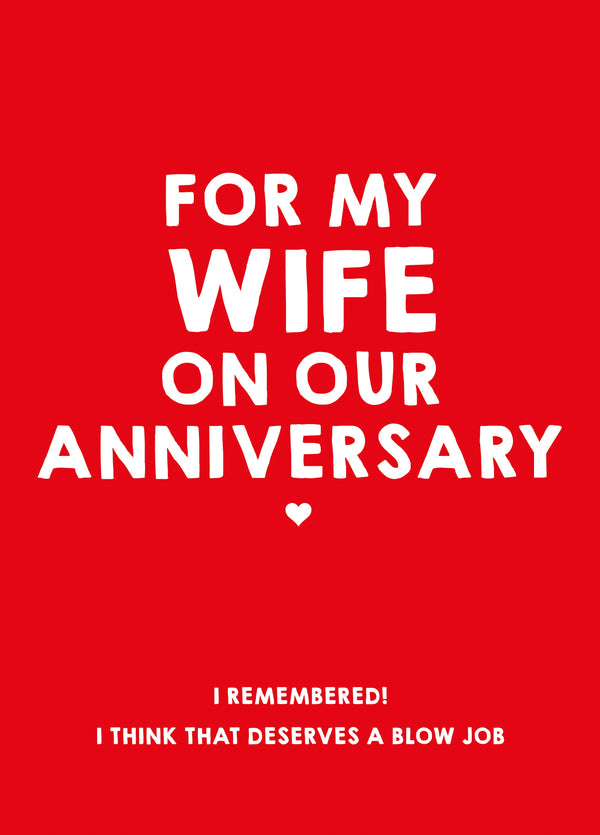 I Think That Deserves A Blow Job Card