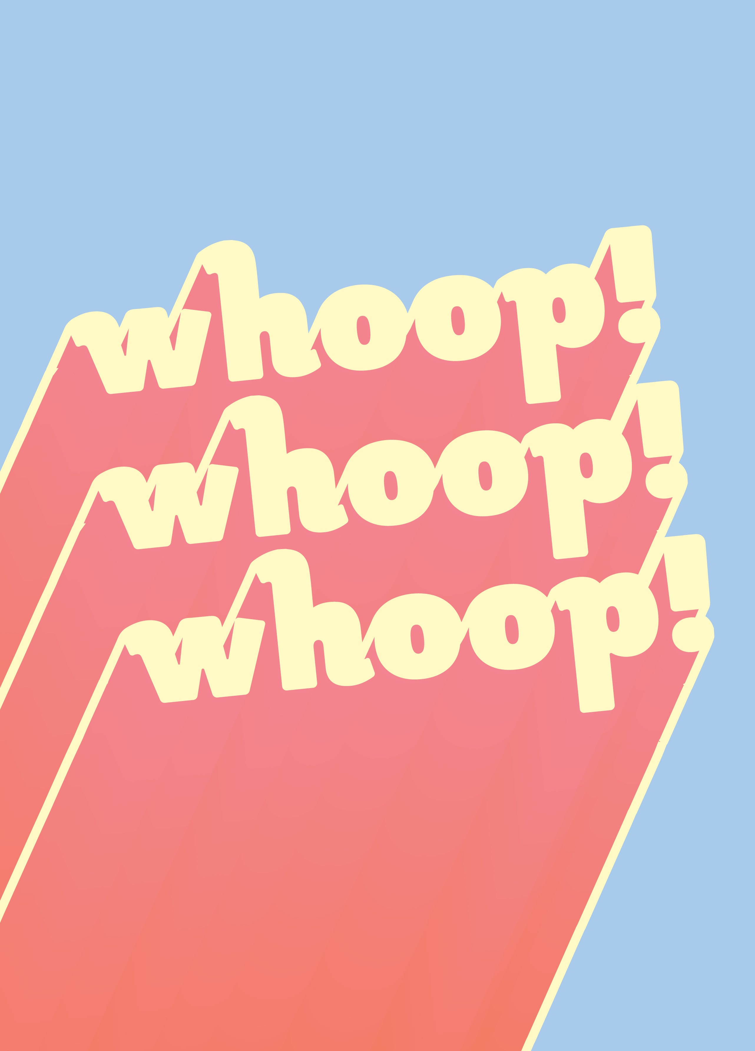 Whoops Card Visual Whoop! Whoop! Card – Scribbler Cards & Gifts