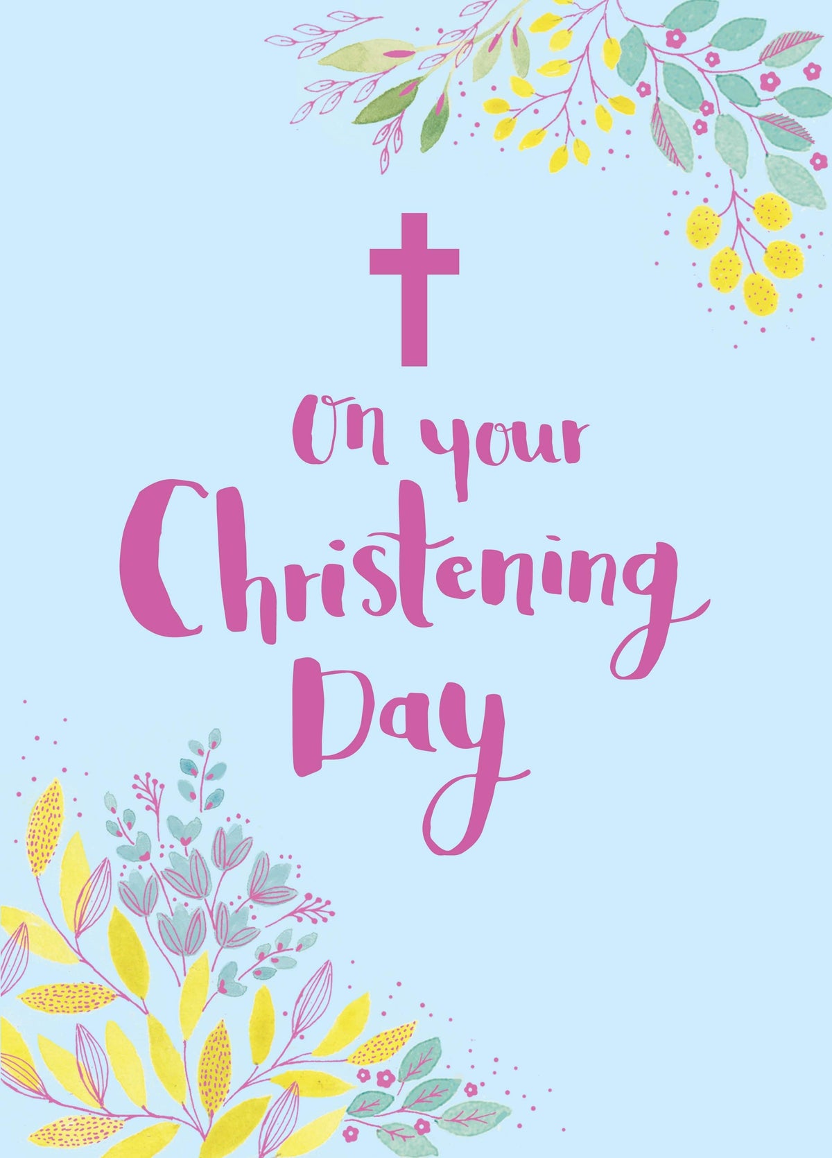 On Your Christening Day Card