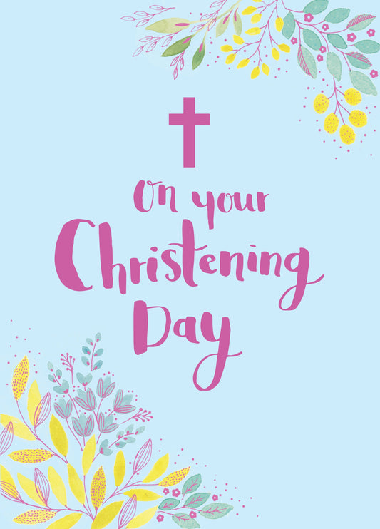 On Your Christening Day Card