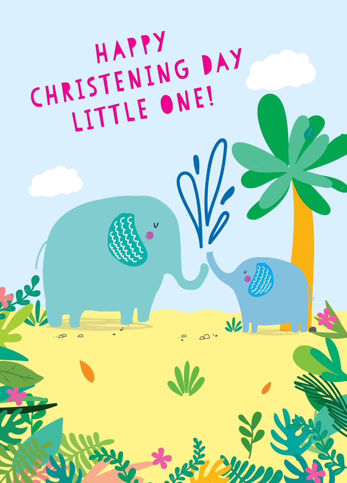 Happy Christening Day Little One Card