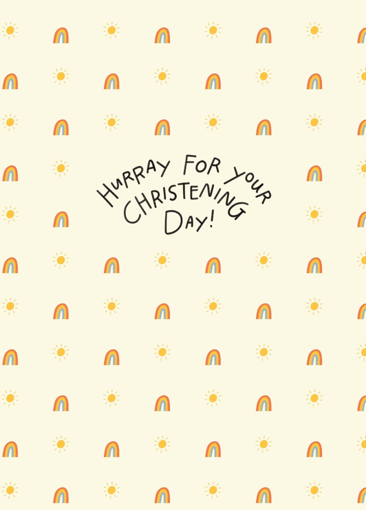 Hurray For Your Christening Day Card