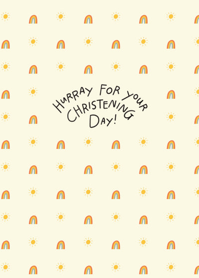 Hurray For Your Christening Day Card