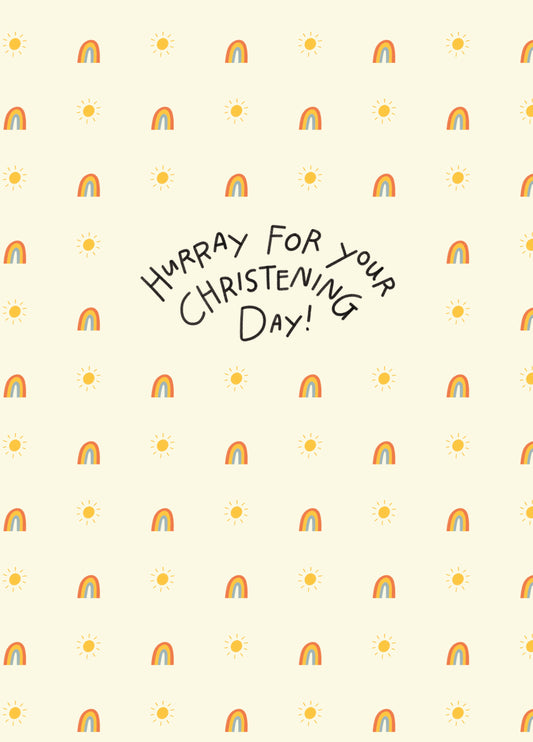 Hurray For Your Christening Day Card