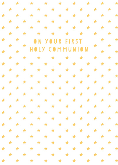 On Your First Holy Communion Card