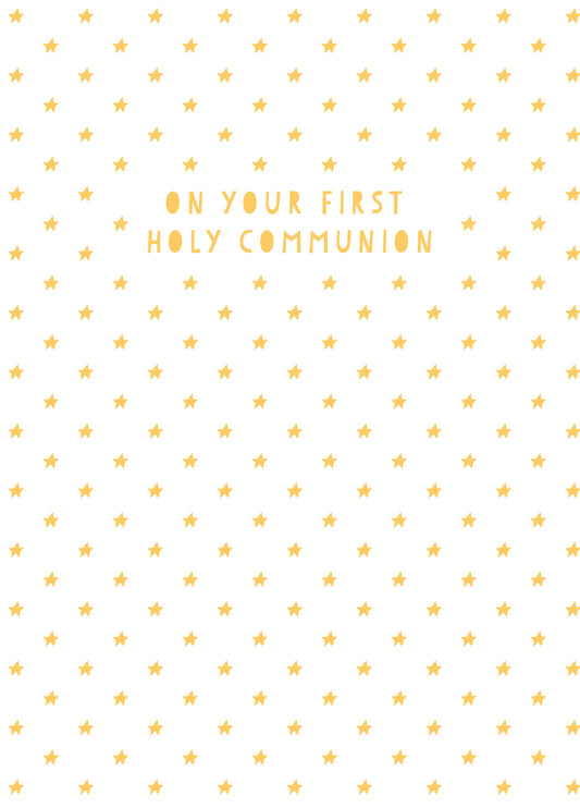 On Your First Holy Communion Card