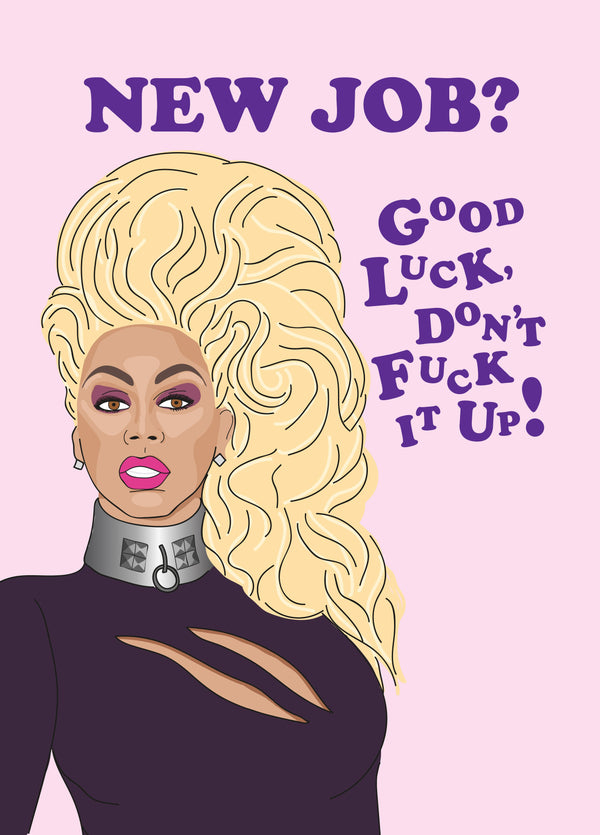 Good Luck Don't Fuck It Up Card