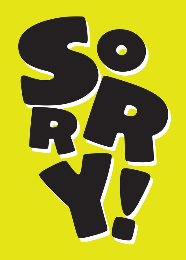 Type Sorry Card