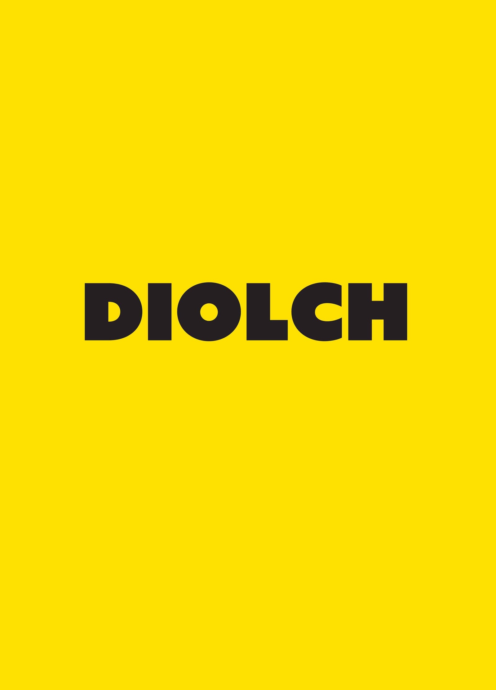 Diolch Welsh Thank You Card