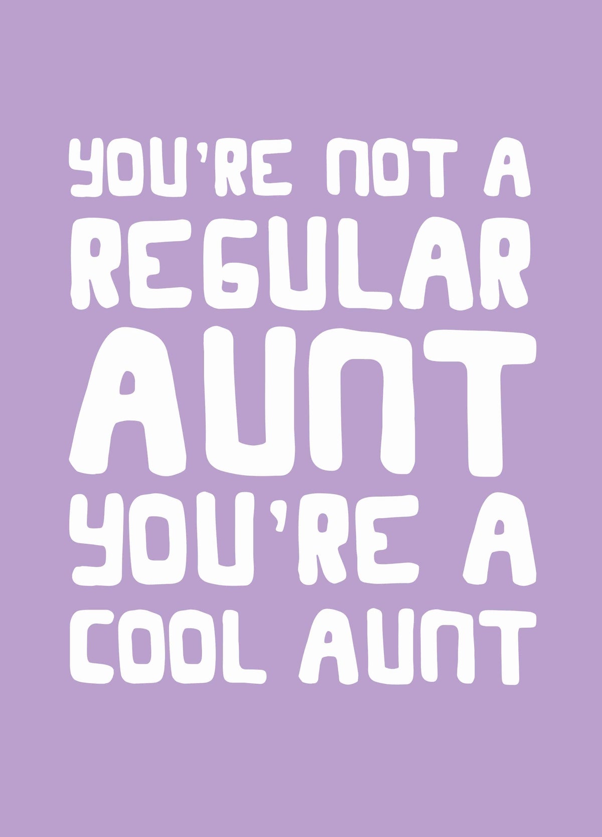 Youre Cool Aunt Card