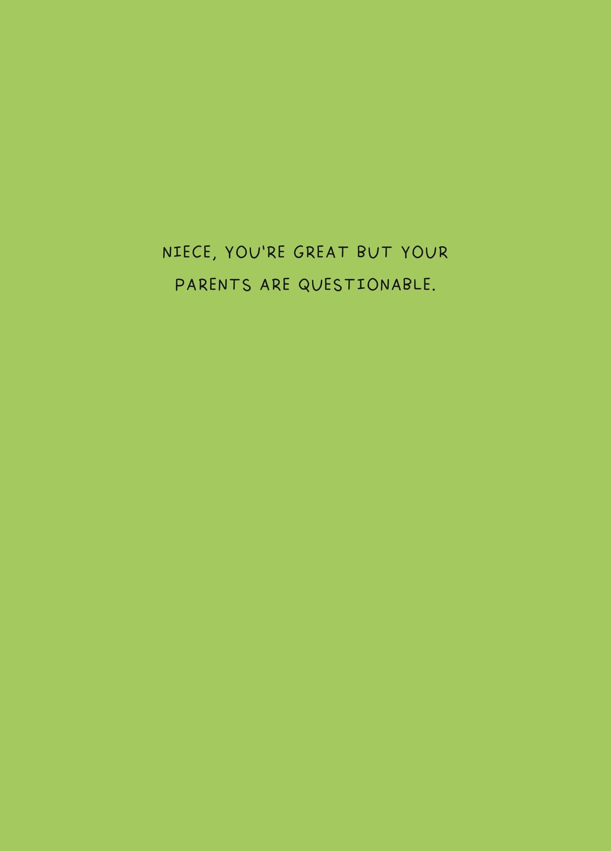 Niece You're  Great Card