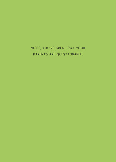 Niece You're  Great Card