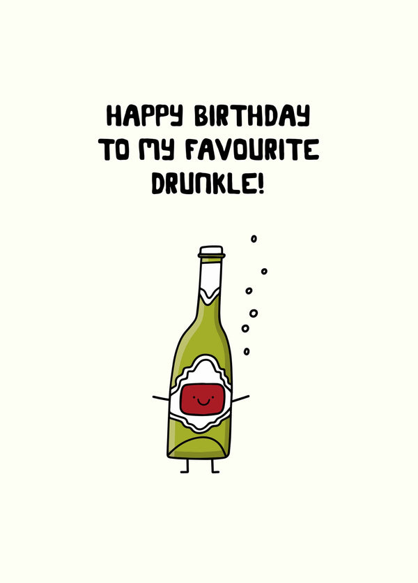 Favourite Drunkle Birthday Card