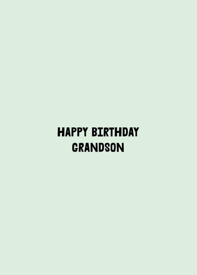 Grandson Type Birthday Card