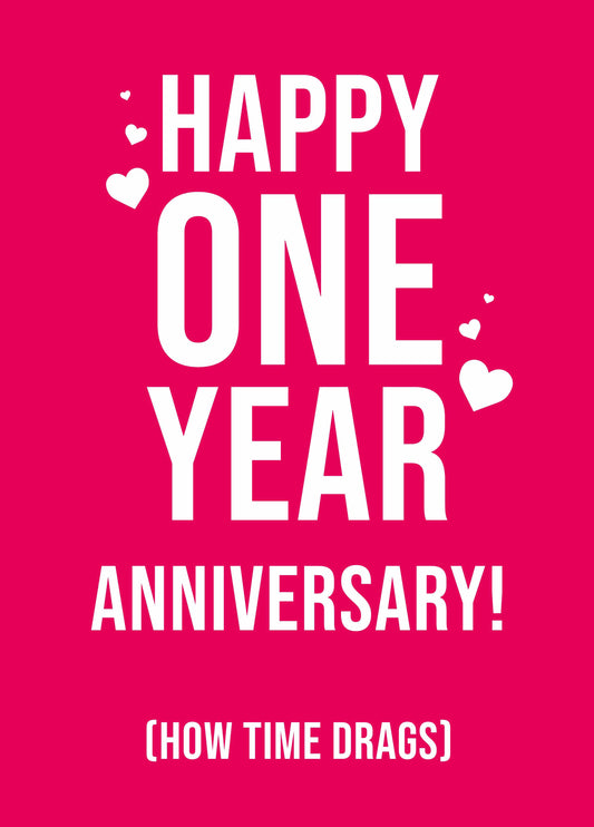 Happy One Year Anniversary Card