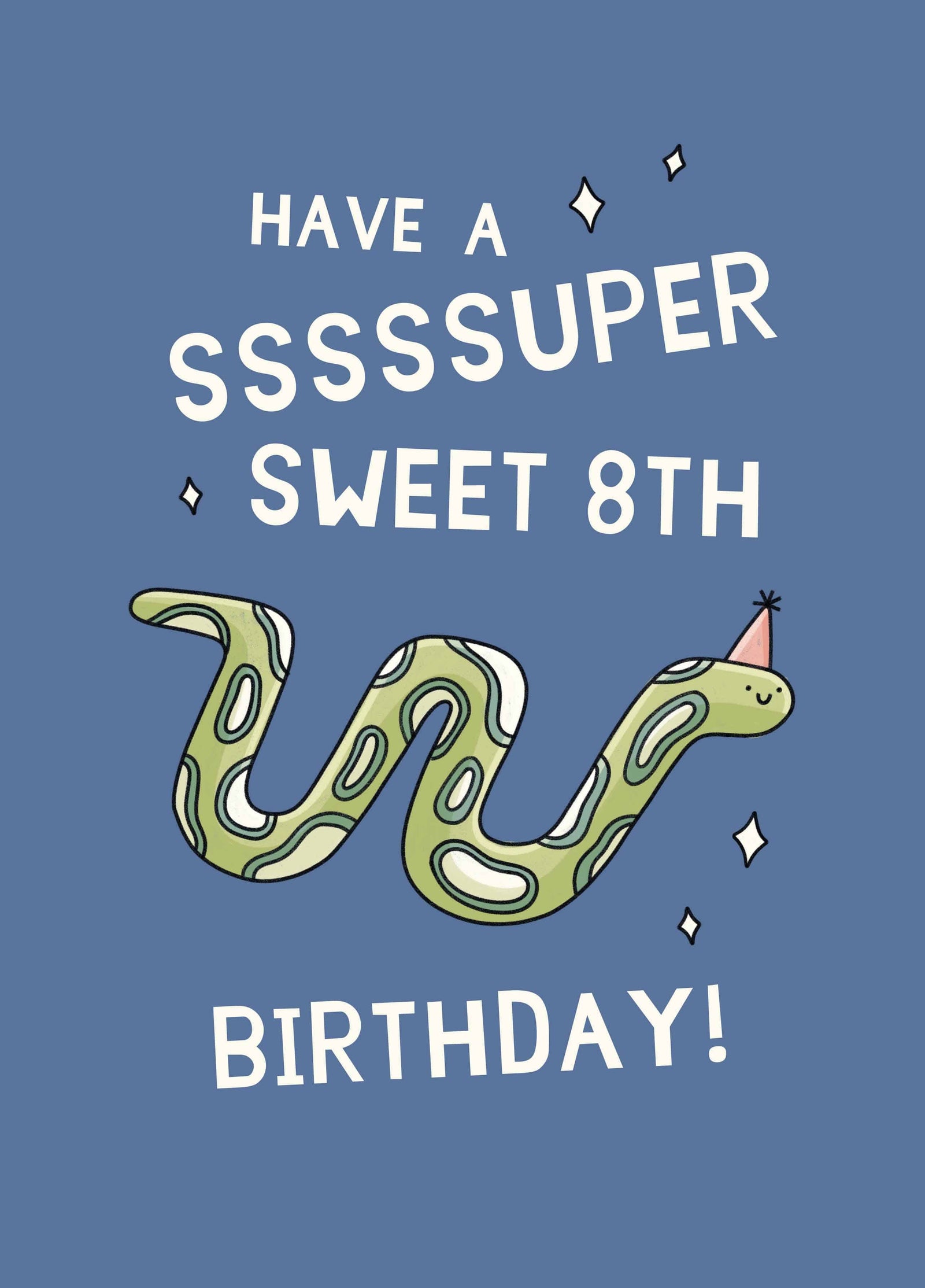 Have A Super Sweet 8th Birthday Card