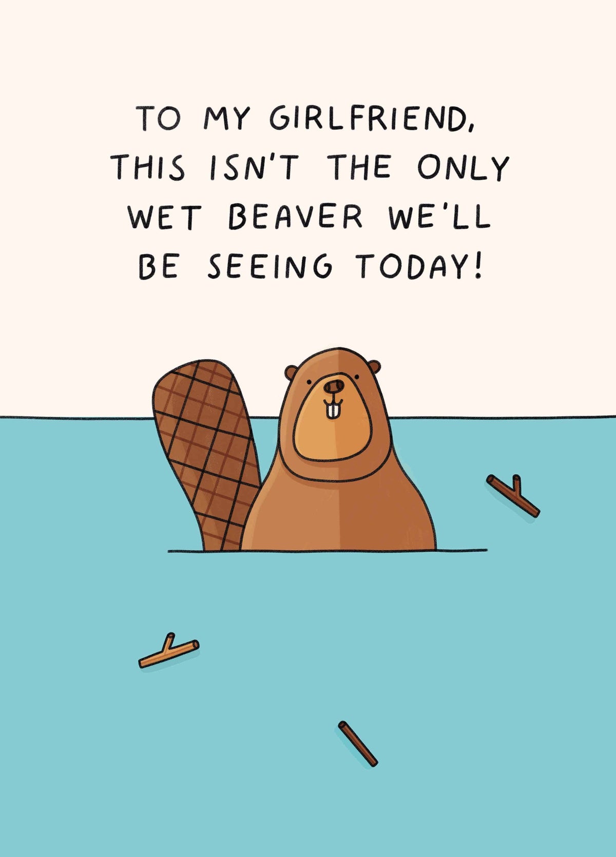 Girlfriend Wet Beaver Card