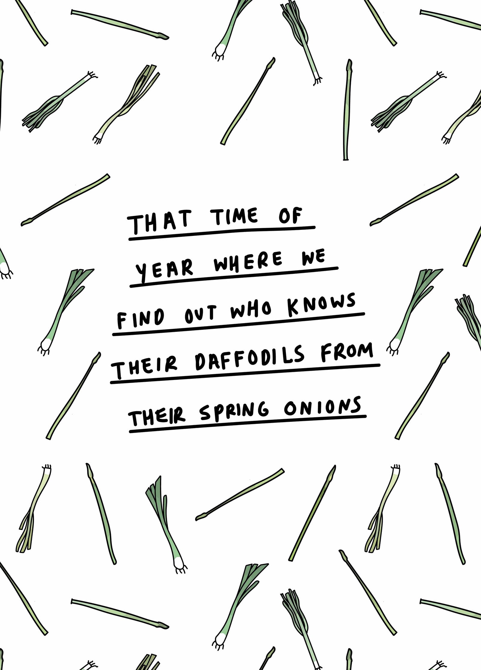 Easter Spring Onions Card