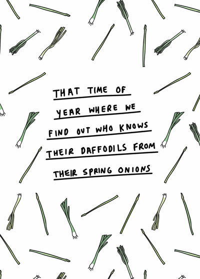 Easter Spring Onions Card