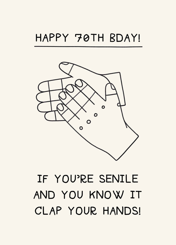 Happy 70th Bday Card