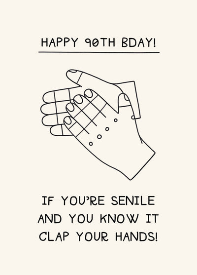 Happy 90th Bday Card