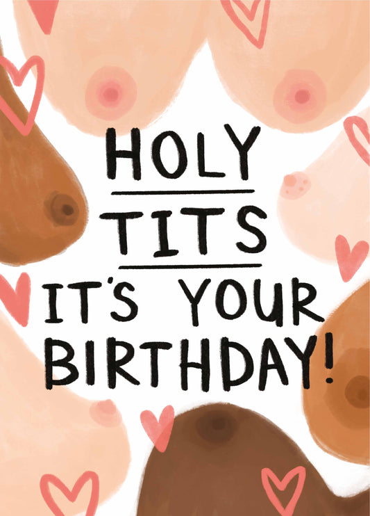 Holy Tits Birthday Card
