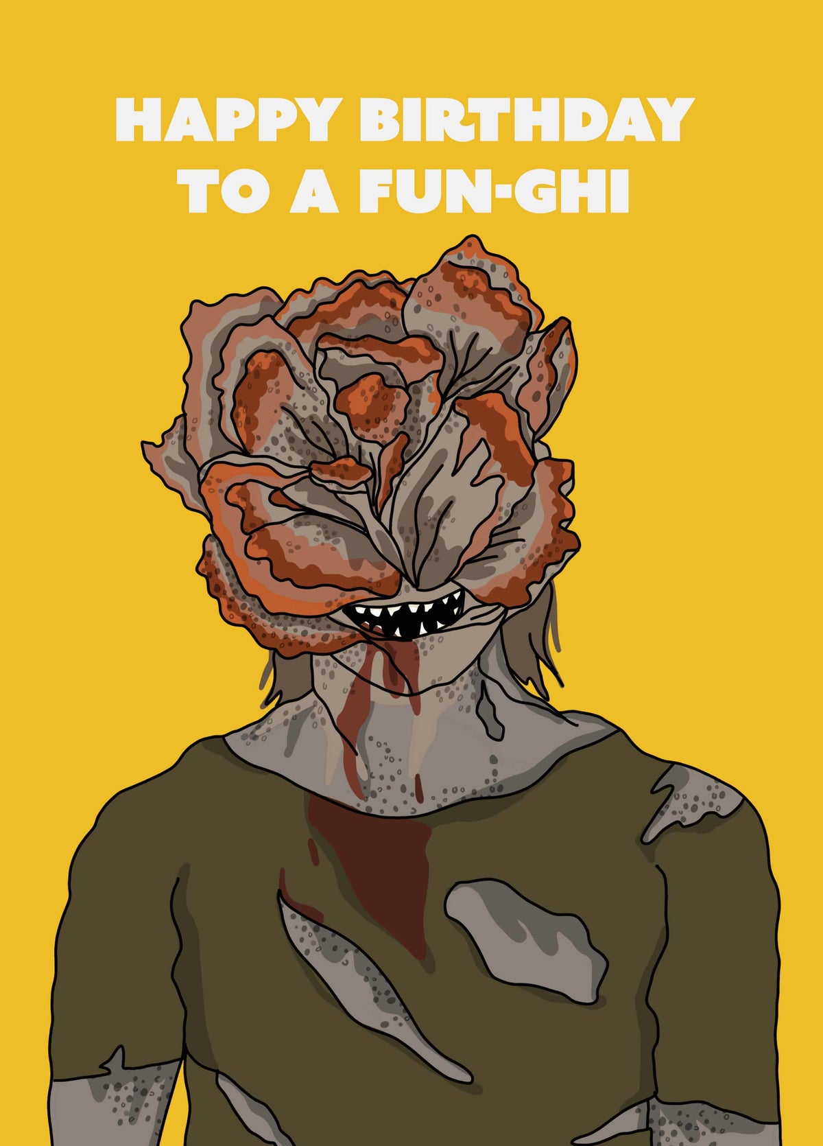 The Last Of Us Fun-ghi Birthday Card