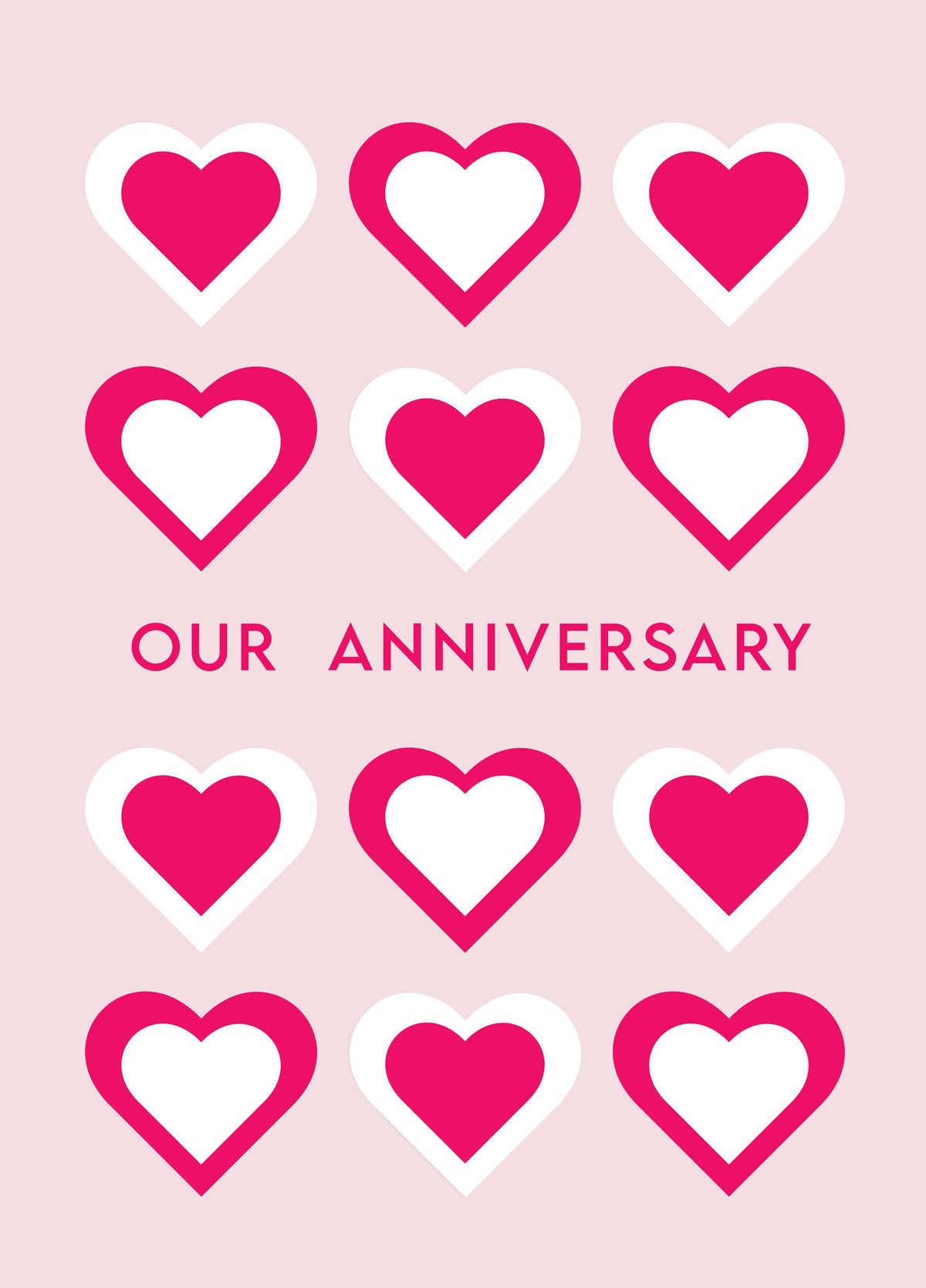 Hearts Anniversary Card