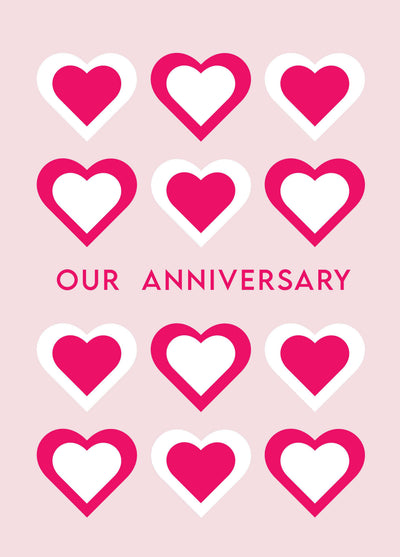 Hearts Anniversary Card
