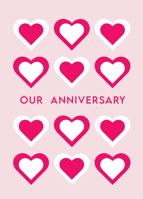 Hearts Anniversary Card