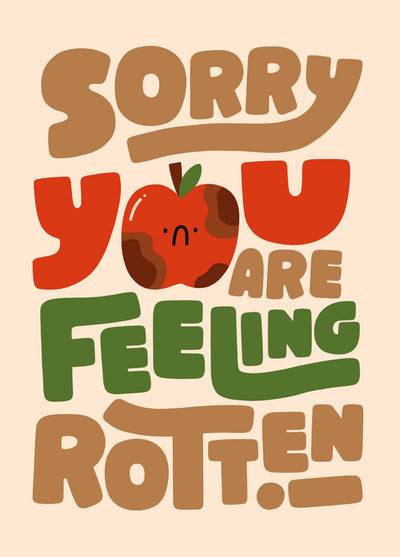 Feeling Rotten Get Well Card