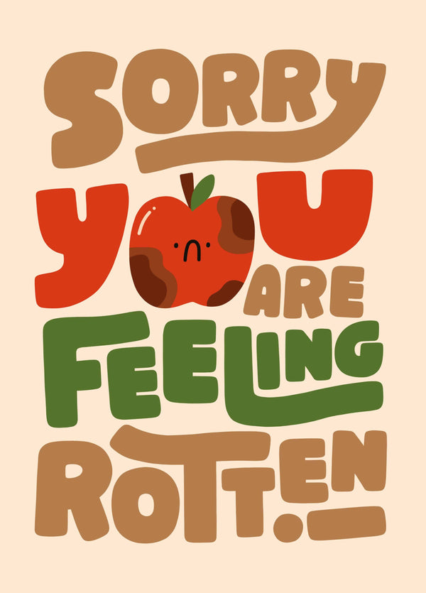 Feeling Rotten Get Well Card