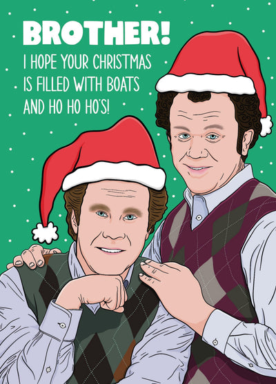 Brother Boats And Ho Ho Ho's Christmas Card