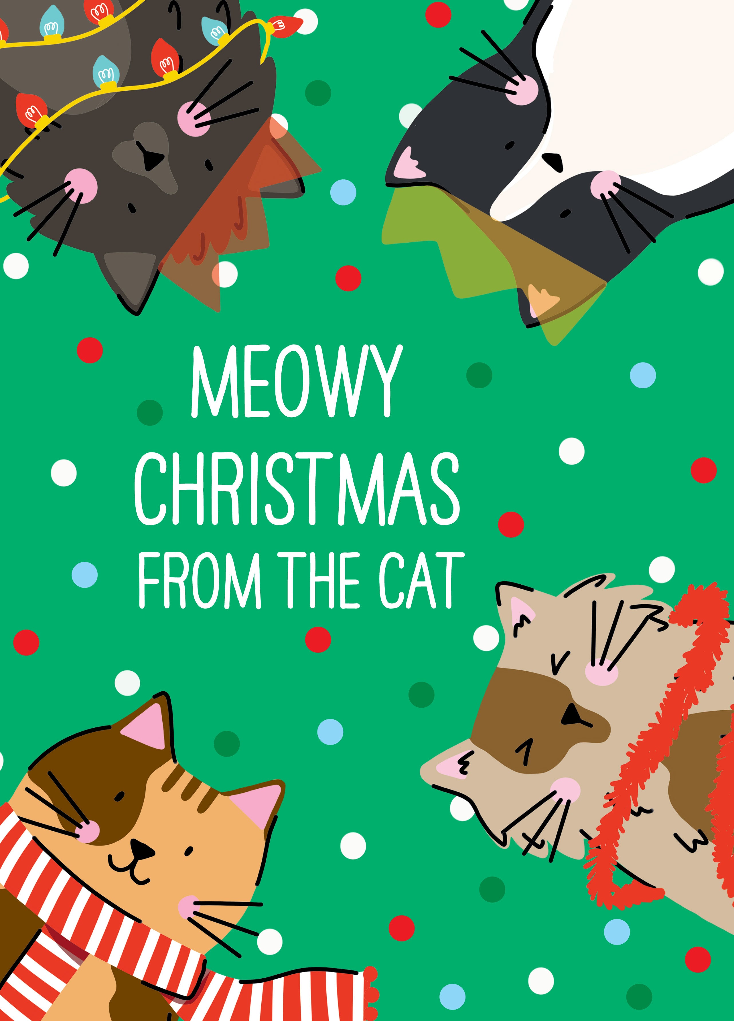 From The Cat Meowy Christmas Card Scribbler Cards Gifts