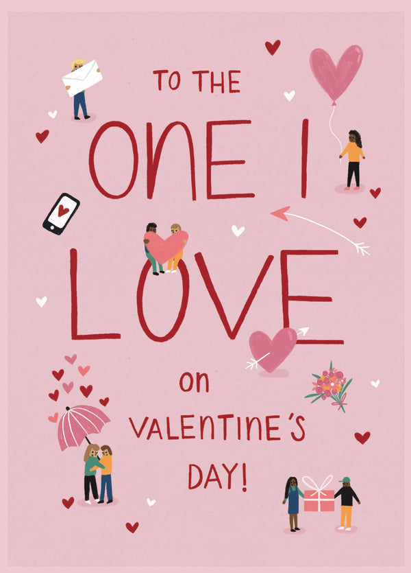 The One I Love Couples Valentine's Card