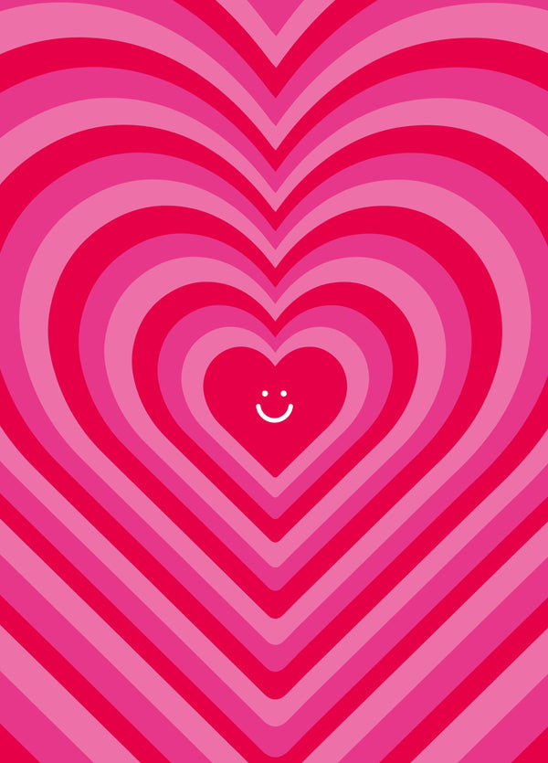 Smiley Heart Valentine's Card