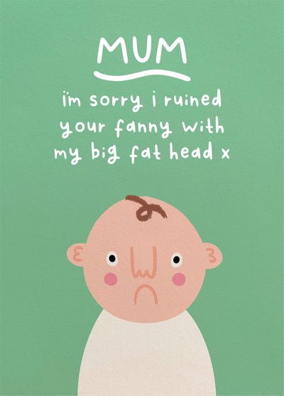 Big Fat Head Mother's Day Card