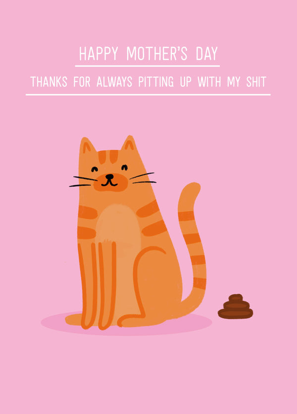 My Shit From The Cat Mother's Day Card