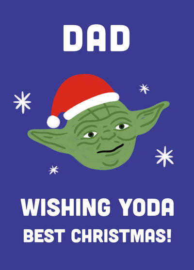 Dad Yoda Best Christmas Card