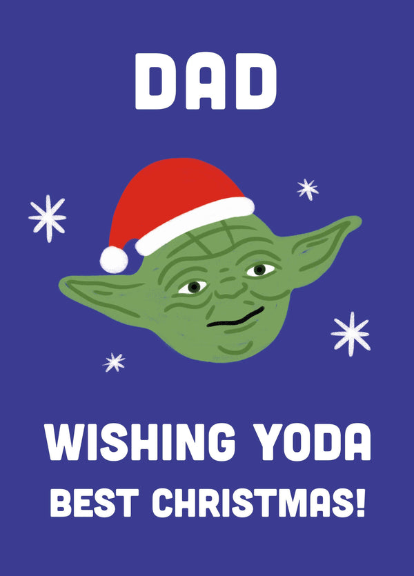 Dad Yoda Best Christmas Card