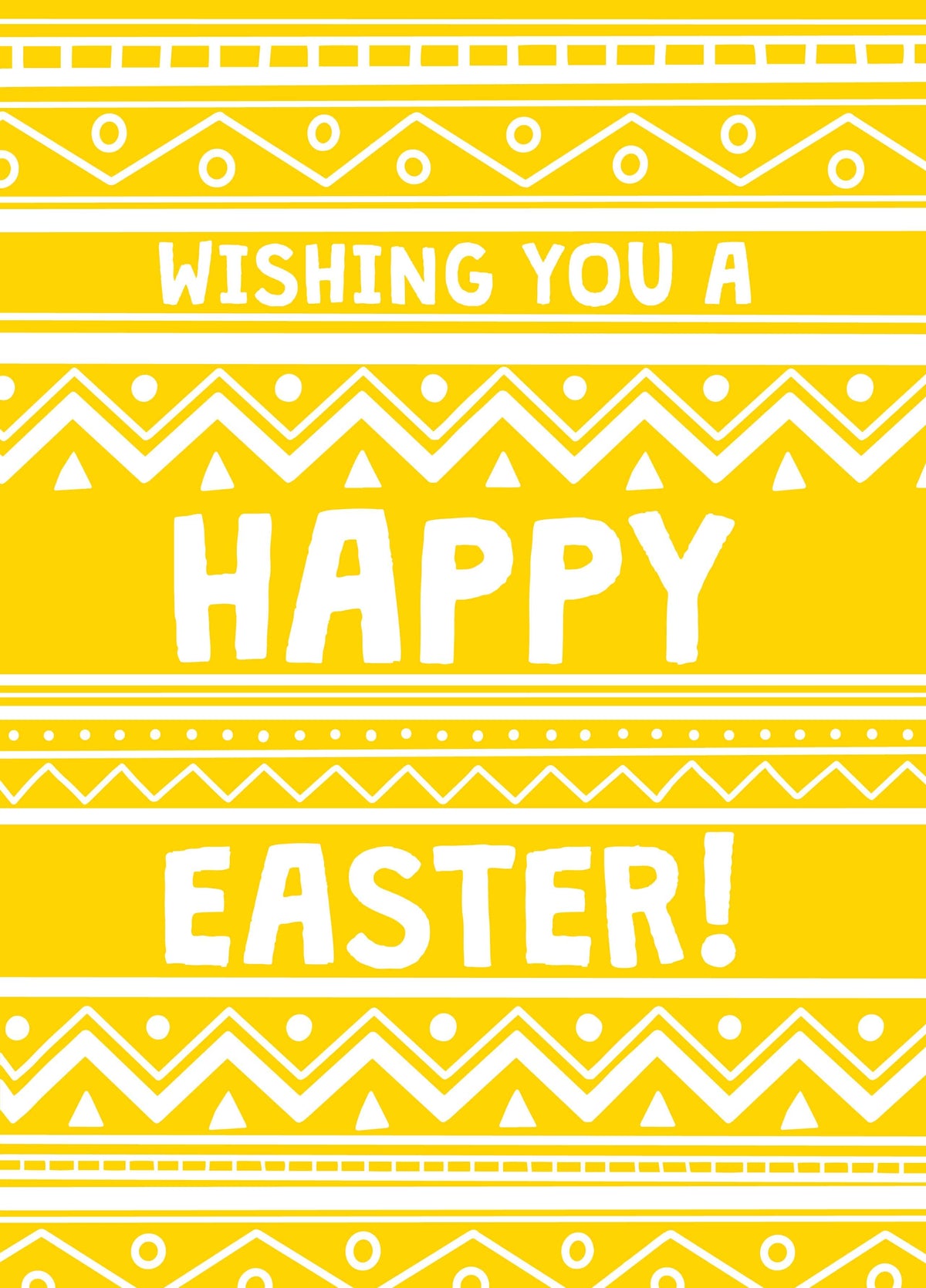 Happy Easter Pattern Card