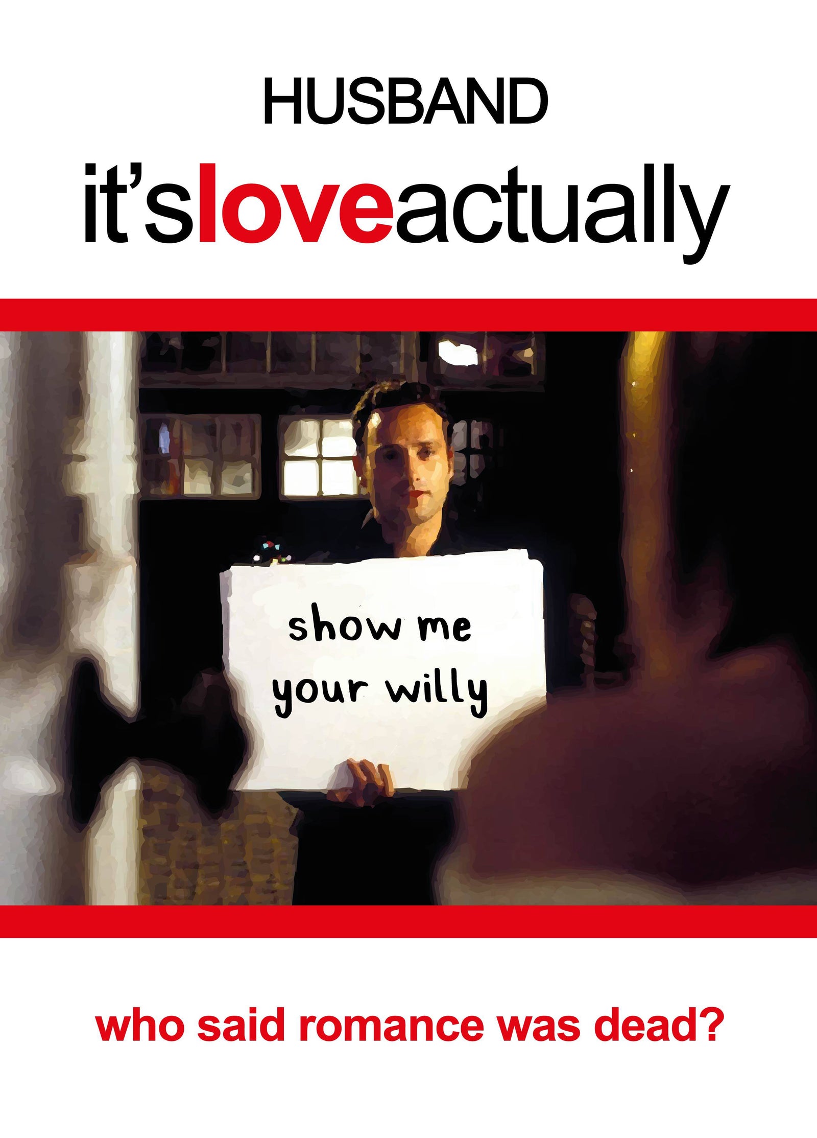 Husband Love Actually Christmas Card