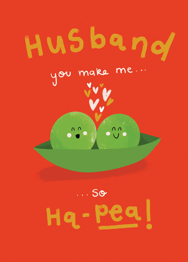 Husband Ha-Pea Valentine's Card