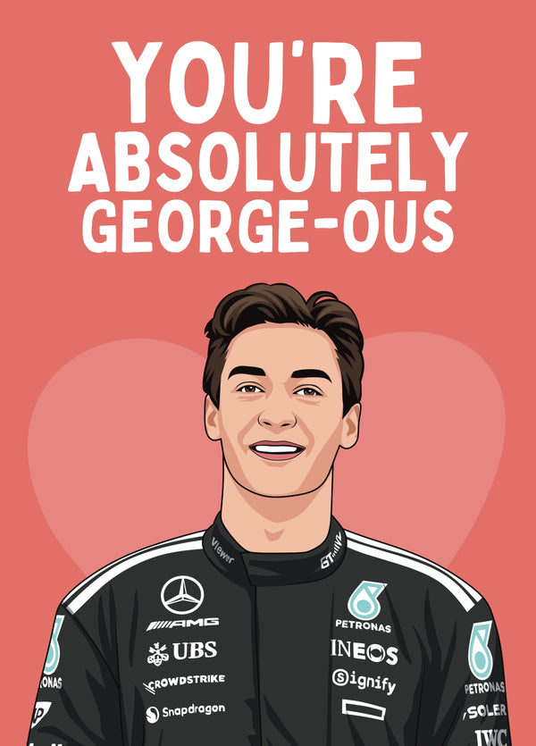 Absolutely George-ous - F1 George Russell Love Card