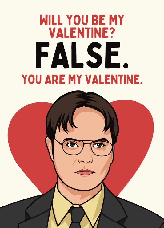 Funny The Office Valentine’s Card - You Are My Valentine