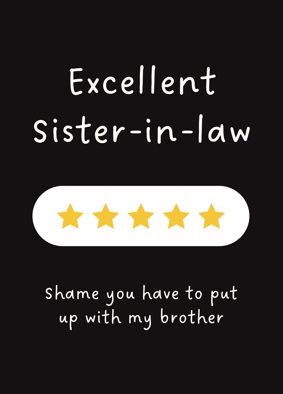 Excellent Sister In Law