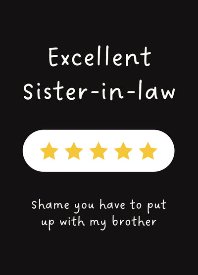 Excellent Sister In Law