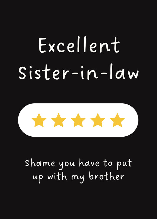 Excellent Sister In Law