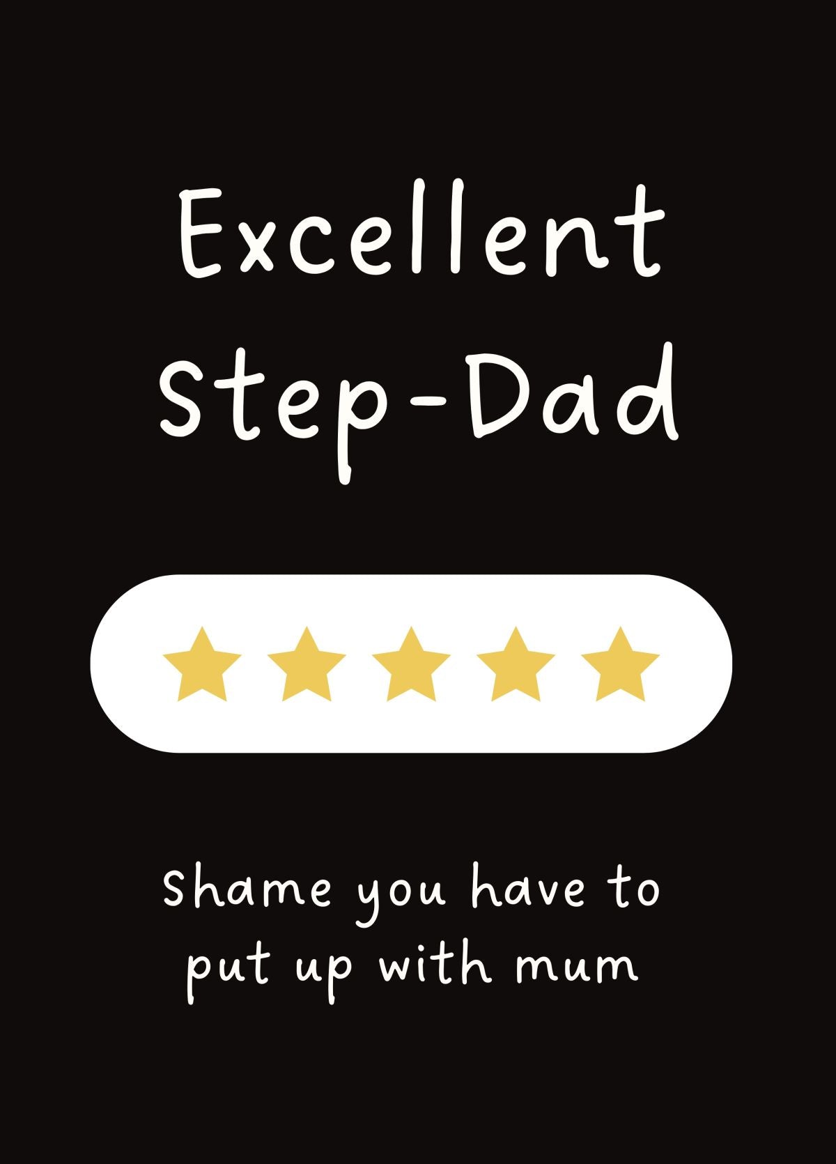 Funny Step-Dad Card - Excellent Step-Dad – Scribbler Cards & Gifts